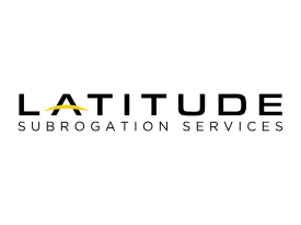 Latitude Subrogation Services logo with the word LATITUDE and a yellow triangle over the A.
